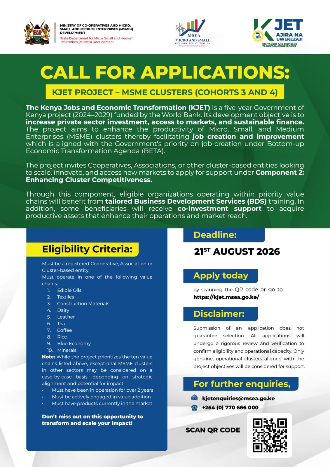 KJET Call for Applications