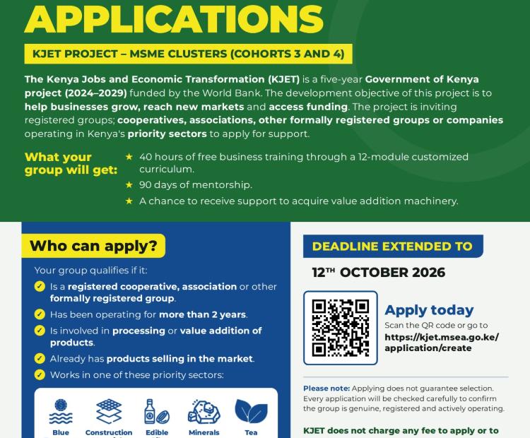 Extended Call for Applications